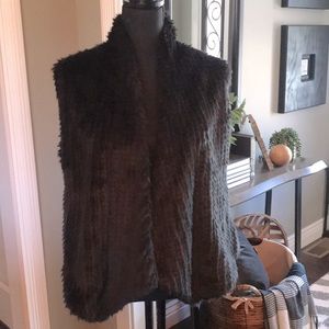Express faux fur vest, SZ M/L. FALL IS COMING!